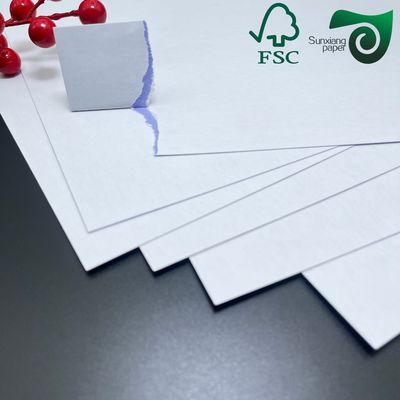 FSC  Purple Core Playing Card Paper 280gsm 330gsm White Coated Cardboard   C2S Art Paper
