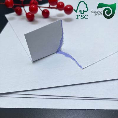 FSC High Pulp White Coated Blue Core Cardboard 280gsm 300gsm Game Board Paper