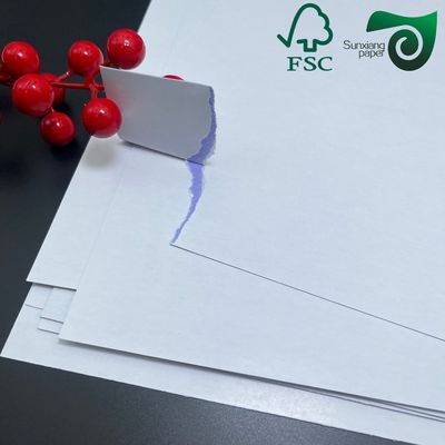 FSC Certified 290gsm Blue core Double Sided Glossy Laser Printing Paper For Trading Game Cards