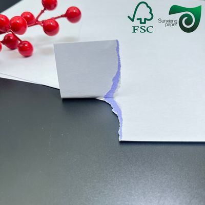 FSC 300g Glossy White Black Core Glazed Playing Card Paper 494mm 685mm