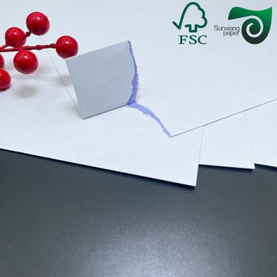 FSC 330gsm Blue Black Core C2S Double Glossy Poker Playing Card Paper Glossy Art Paper