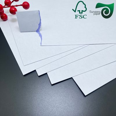 FSC Certified 270gsm C2S Double Sided Glossy Art Paper  Blue Black Core For Poker Cards