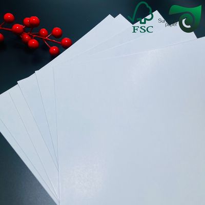 220g 270g C1S Gloss White Paperboard 700 1000mm For Postcards Ivory Board Paper