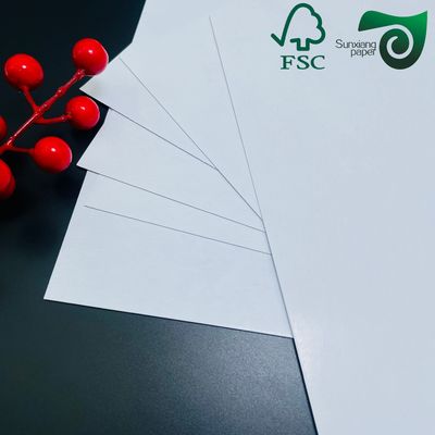 FSC 1.5mm 2.0mm SBS Paper Board  High Stiffness C1S Art Paper  One Side Coated For Postal Cards