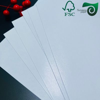 FSC 1.5mm 2.0mm SBS Paper Board  High Stiffness C1S Art Paper  One Side Coated For Postal Cards