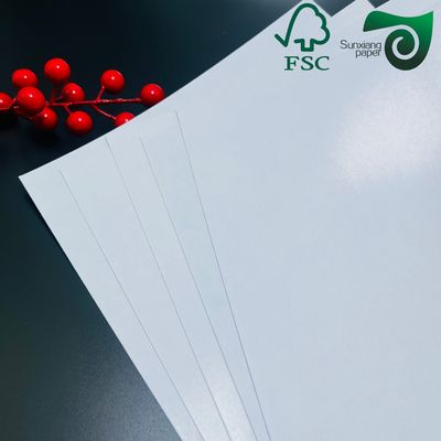 220g 270g C1S Gloss White Paperboard 700 1000mm For Postcards Ivory Board Paper