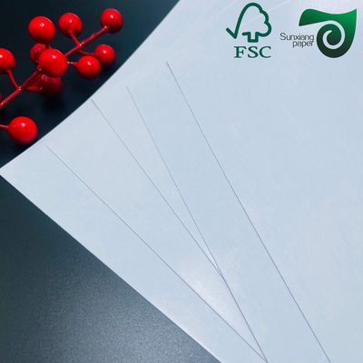 Double  Sided Coated 150g Shiny White Art Paper For Card Production FSC