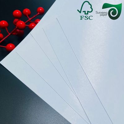 Double  Sided Coated 150g Shiny White Art Paper For Card Production FSC