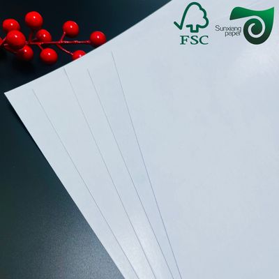 Double  Sided Coated 150g Shiny White Art Paper For Card Production FSC