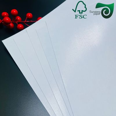 Double  Sided Coated 150g Shiny White Art Paper For Card Production FSC
