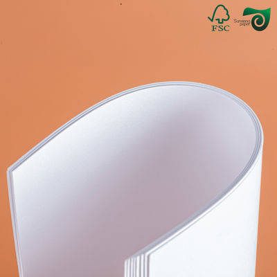 130gsm White Cardboard Recycled Fibers Wood Pulp In Sugarcane Paper For Cup