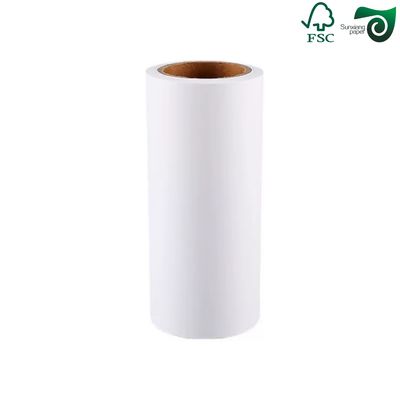 60gsm Blue White Glassine Release Paper With Silicone Coating Jumbo Roll FSC Wrapping Paper
