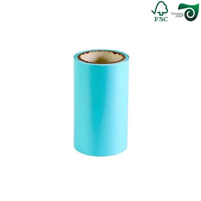 FSC 50g White And Blue Oilproof Glassine Paper Self Adhesive Backing Paper