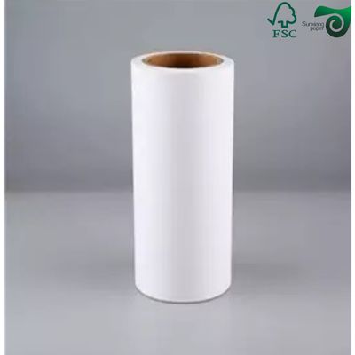 FSC 40gsm  60gsm Single Side Glossy Glassine Paper For Label Backing  White  Yellow Blue