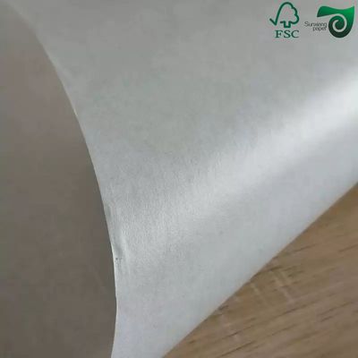 FSC 40gsm  60gsm Single Side Glossy Glassine Paper For Label Backing  White  Yellow Blue