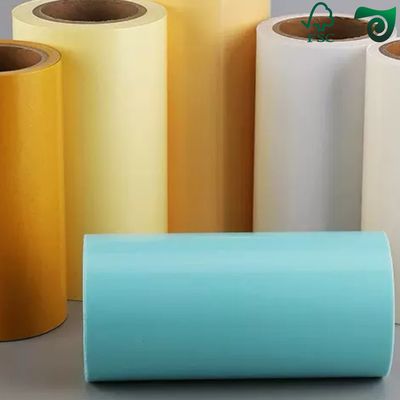 Hochtemperaturbeständiges Glaspapier für Aufkleberpapierfolien Weiß Gelb Blau 58g 120g