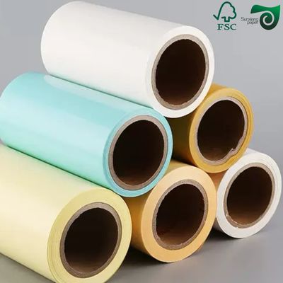 Hochtemperaturbeständiges Glaspapier für Aufkleberpapierfolien Weiß Gelb Blau 58g 120g