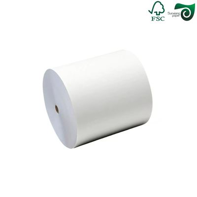 FSC Certified Virgin White Kraft Paper Rolls  150gsm 190gsm Kraft Wrapping Paper