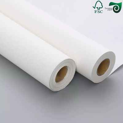 35gsm150gsm 250gsm Food Grade White One Side Glossy MG Kraft Paper For Food Packing FSC