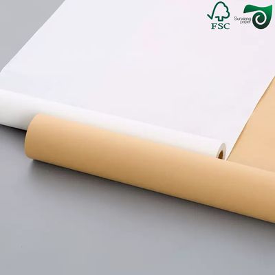 FSC 70gsm White Kraft Paper For Carrier Bags High Strength 800mm 1000mm