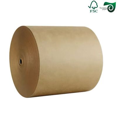 FSC 80gsm 90gsm High Wet Strength Brown Kraft Paper Rolls For Cooling Pads