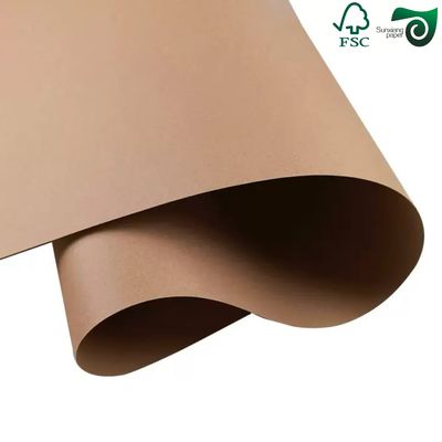 FSC Food Grade Brown Kraft Cardboard  230g 15gPE  350g 15gPE For Lunch Box Packaging