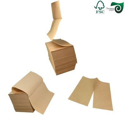FSC Recyclable White Straw Cutlery Packing Paper  Food Grade Good Printability