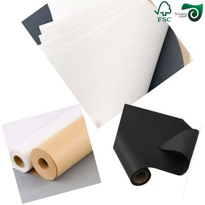 FSC Certified Natural Kraft Paper 90gsm 100gsm Eco-Friendly Grocery Bag Paper