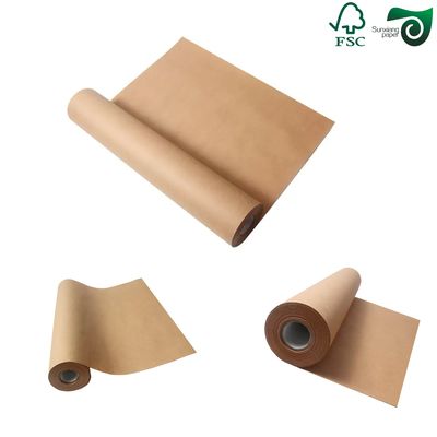 FSC 300gsm 15gsm PE One Side Coated Oilproof Brown Kraft Paper For Packing