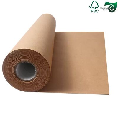 Eco Friendly 200gsm Unbleached Striped Kraft Paper Rolls For Flower Packaging