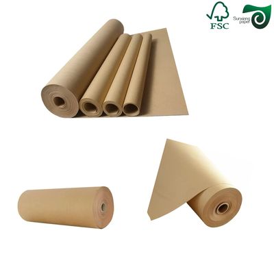 FSC Brown High Density Kraft Paper  350gsm 450gsm Food Contact Safe Food Packaging Paper