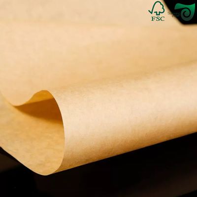 FSC 160gsm Eco Friendly Unbleached Striped Kraft Paper Rolls For Flower Packing
