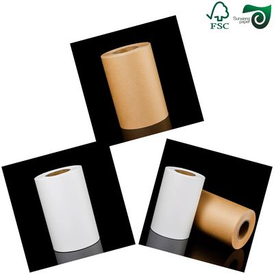 FSC 70gsm Bleached White Kraft Paper For Shopping Bags Excellent Strength