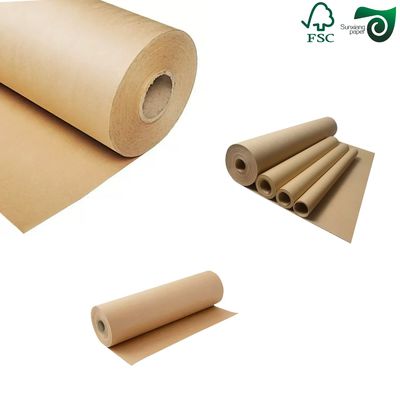 FSC 300gsm 15gsm PE One Side Coated Oilproof Brown Kraft Paper For Packing