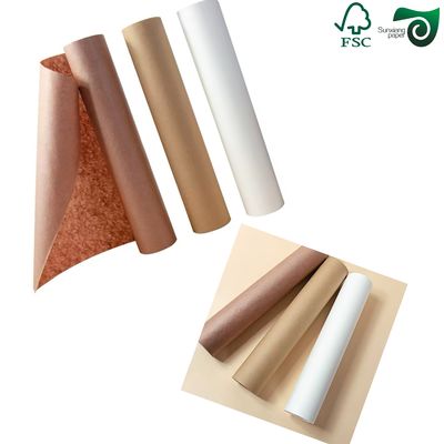 FSC Certified Natural Kraft Paper 90gsm 100gsm Eco-Friendly Grocery Bag Paper