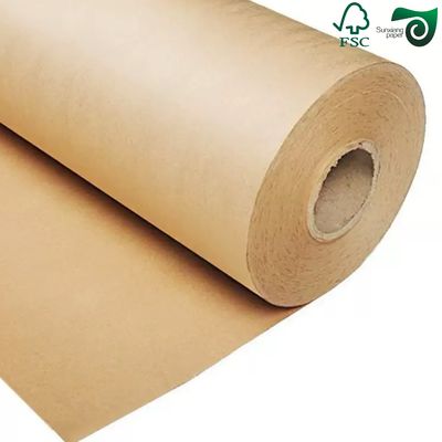 FSC 300gsm 15gsm PE One Side Coated Oilproof Brown Kraft Paper For Packing