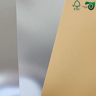 FSC 70gsm Shiny Water-Resistant Aluminum Beer Label Paper Premium Beer Packaging Stock
