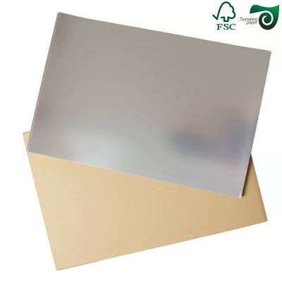 FSC Waterproof Silver Gold Metallized Paper For Wet Strength Beer Labels Kraft Paper Board