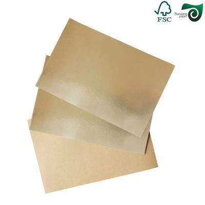 FSC Certified Expansible Brown Kraft Paper Sheets  80gsm 90gsm  For Cement Bag Production