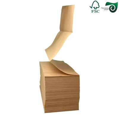FSC 35gsm 40gsm White Bleached MG Kraft Paper Food Packaging Grade 50cm 70cm