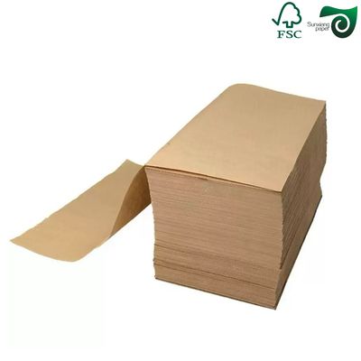 FSC Certified Natural Kraft Paper 90gsm 100gsm Eco-Friendly Grocery Bag Paper