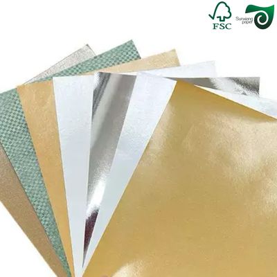 FSC 70gsm Shiny Water-Resistant Aluminum Beer Label Paper Premium Beer Packaging Stock
