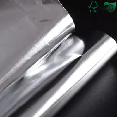 Water Resistant Adhesive Sticker Paper Wet Strength Silver Metalized For Beer Labels