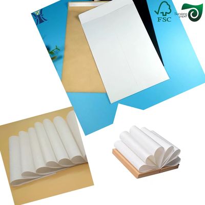 FSC Food Safe White Kraft Paper  40gsm With 10g PE Coating For Kraft Paper Bread Bags