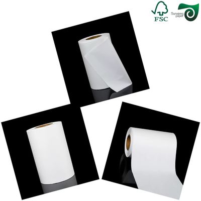 FSC Food Safe White Kraft Paper  40gsm With 10g PE Coating For Kraft Paper Bread Bags