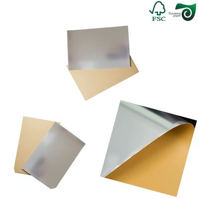 70gsm 765mm Waterproof Breakage Resistant Aluminized Beer Label Paper FSC