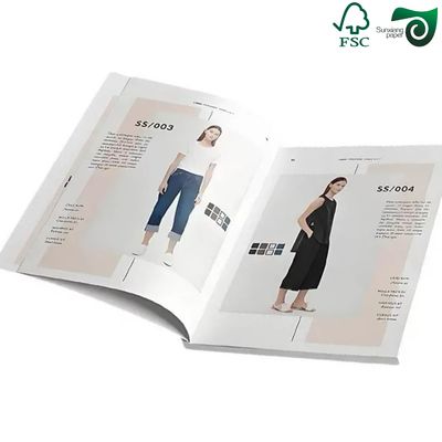 FSC 128gsm C2S Double Side Coated Book Paper High Gloss 100% Virgin Wood Pulp