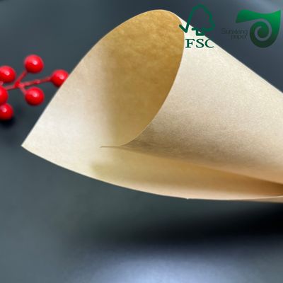 FSC 30gsm 40gsm Double Sided Silicone Coated Brown Baking Parchment Jumbo Rolls