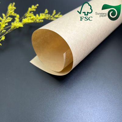 FSC 90gsm High Strength Brown Kraft Paper Food Grade For Paper Bags Handbags