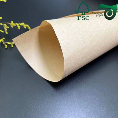FSC 90gsm High Strength Brown Kraft Paper Food Grade For Paper Bags Handbags